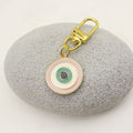 Zinc Alloy Evil Eye Good Luck Keychain For Bag Charm Gift view 3