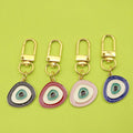 Zinc Alloy Blue Evil Eye Keychain For Good Luck Gift view 1