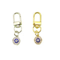 Metal Evil Eye Good Luck Keychain Protection Gift – Silver view 5