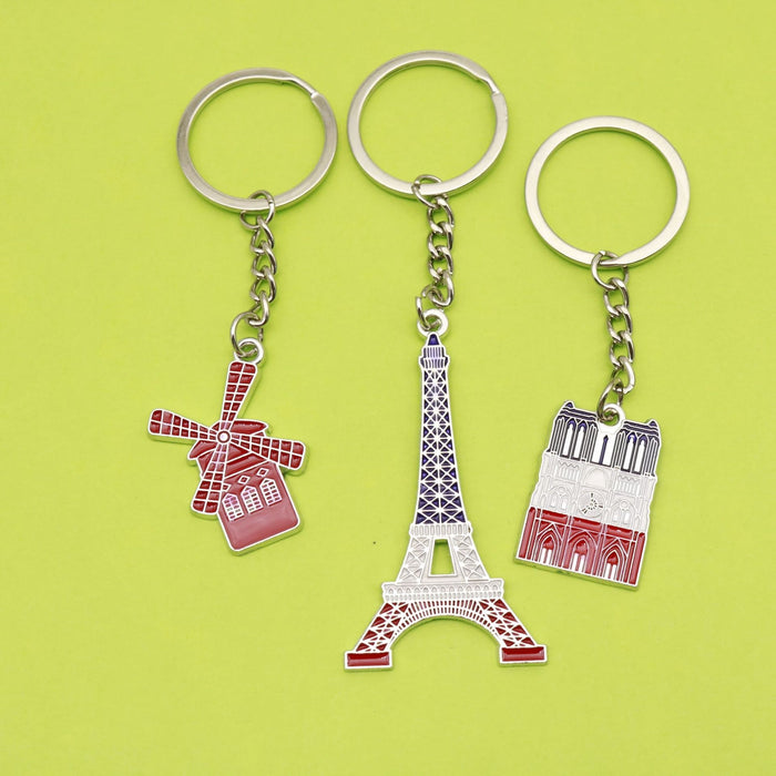 Zinc Alloy Paris Eiffel Tower Keychain Travel Gift