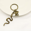 Metal Snake And Mouse Keychain Creative Key Ring Gift view 4