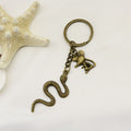 Metal Snake And Mouse Keychain Creative Key Ring Gift view 6