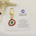 Metal Evil Eye Good Luck Keychain For Protection Gift view 6