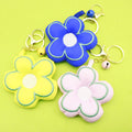 Fabric Flower Keychain Bag Charm Gift view 1