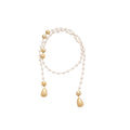 Old Money Faux Pearl Sweater Necklace With Zircon Teardrop Pendant Vintage Elegant Jewelry view 5