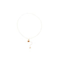 Vintage Light Luxury Copper Tiger Eye Heart Geometric Round Pendant Adjustable Sweater Necklace For Women view 5