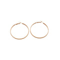 Minimalist Iron Crinkled Twill Round Hoop Earrings With Silver Needle Posts For Daily Wear view 5
