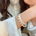 New Chinese Style Alloy Open Bangle With Bell Tassel, Elegant Light Luxury Commuter Jewelry view 3