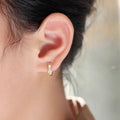 Elegant Korean French Oil Painting Metal Ear Cuffs For Women, Commuter Fashion Jewelry Earrings view 3
