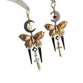 Vintage Alloy Moon Bow Tassel Drop Earrings For Women, Light Luxury Sweet Cool Style view 5