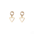 Luxury Rhinestone Hollow Round Circle Geometric Triangle Alloy Drop Dangle Earrings view 5