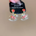 Light Luxury Copper Horse Drop Earrings With Rhinestone Enamel Animal Zodiac Design view 2
