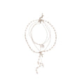Y2K Light Luxury Faux Pearl Geometric Cross Choker Necklace Jewelry Set For Women view 5