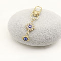 Zinc Alloy Evil Eye Keychain For Mini Bag Charm Gift view 3
