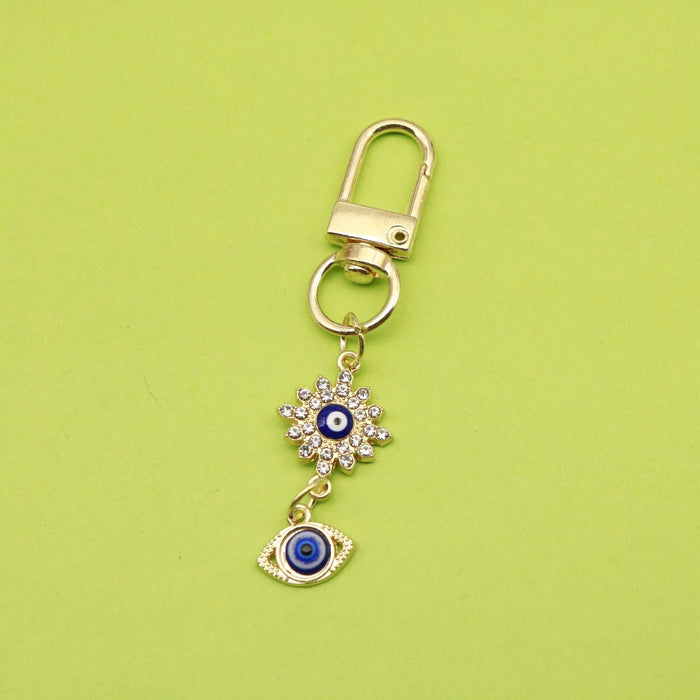 Zinc Alloy Evil Eye Keychain For Mini Bag Charm Gift