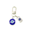 Zinc Alloy Rhinestone Evil Eye Heart Keychain For Bag Charm view 5