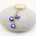Glass Evil Eye Palm Keychain Car Charm view 3