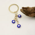 Glass Evil Eye Palm Keychain Car Charm view 4