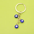 Glass Evil Eye Palm Keychain Car Charm view 1