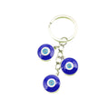 Metal Rhinestone Blue Evil Eye Tassel Keychain Bag Charm Gift view 5