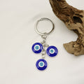 Metal Rhinestone Blue Evil Eye Tassel Keychain Bag Charm Gift view 4
