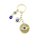 Metal Rhinestone Eye Keychain Car Key Ring Bag Charm view 5