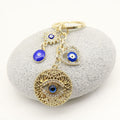Metal Rhinestone Eye Keychain Car Key Ring Bag Charm view 3