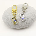 Metal Blue Evil Eye Good Luck Keychain Protection Gift (8895) view 4