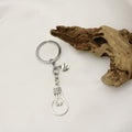 Metal Hollow Light Bulb Keychain Farewell Gift view 4