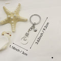 Metal Hollow Light Bulb Keychain Farewell Gift view 2