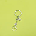 Metal Hollow Light Bulb Keychain Farewell Gift view 1