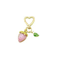 Metal Strawberry Daisy Heart Keychain Cute Bag Charm Gift view 5