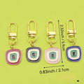 Metal Evil Eye Protection Good Luck Keychain For Gift view 2