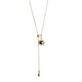 Copper Tiger Eye Sun Pendant Sweater Necklace For Women, Retro Light Luxury Geometric Jewelry view 5