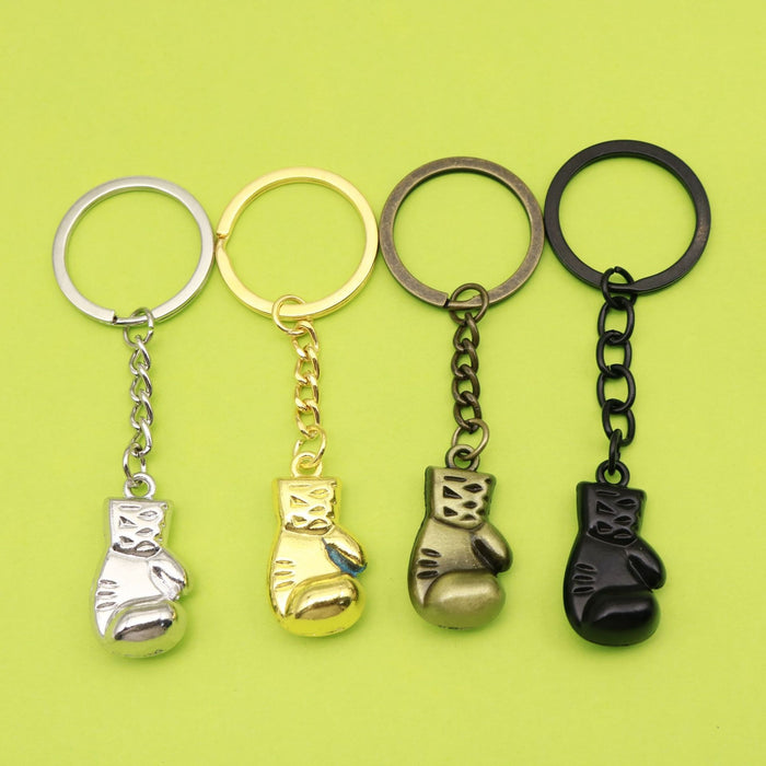 Zinc Alloy 3D Boxing Glove Keychain For Gym Gift