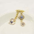 Metal Heart Palm Teardrop Evil Eye Keychain For Bag Charm view 3
