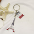 Zinc Alloy Eiffel Tower Keychain Paris Souvenir Key Ring Gift view 3