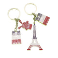 Zinc Alloy Eiffel Tower Keychain Paris Souvenir Key Ring Gift view 5