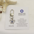 Zinc Alloy Blue Evil Eye Good Luck Keychain Bag Charm view 6