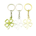 Metal Colorful Four Leaf Clover Keychain Lucky Bag Charm Gift view 5