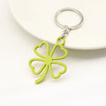 Metal Colorful Four Leaf Clover Keychain Lucky Bag Charm Gift view 3
