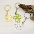 Metal Colorful Four Leaf Clover Keychain Lucky Bag Charm Gift view 4