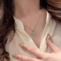 Light Luxury Copper Horse Pendant Sweater Necklace Vintage Chinese Style Daily Collarbone Chain view 2