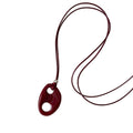 Light Luxury Resin Geometric Oval Pendant Sweater Necklace With Unique Designer Style view 5