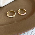 Korean Style Copper Open Ring With Enamel Square Zircon Geometric Light Luxury Design view 4