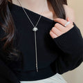 Light Luxury Copper Zircon Firework Necklace Ring Jewelry Set For Women view 1