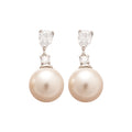 Light Luxury Geometric Faux Pearl And Zircon Trapezoid Drop Earrings For Women view 5