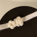 Elegant Cloth Knitted Flower Choker Necklace Light Luxury Sweet Collarbone Jewelry view 4