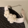 Elegant Cloth Knitted Flower Choker Necklace Light Luxury Sweet Collarbone Jewelry view 2