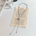 Korean Light Luxury Copper Zircon Firework Flower Pendant Sweater Necklace For Women view 4